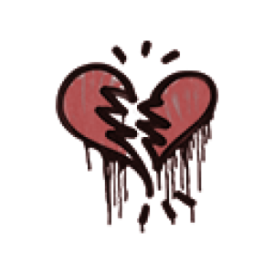 Sealed Graffiti | Broken Heart (Blood Red)